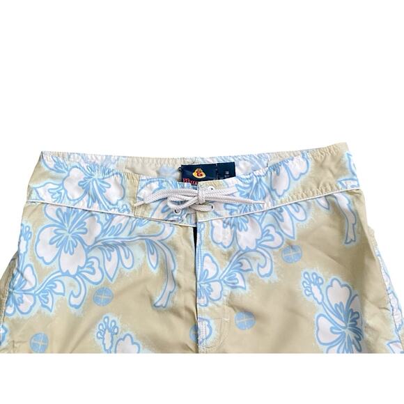 BURNSIDE Mens Size 30 Vintage Tropical Print Surf Swim Bathing Suit Board Shorts - Picture 4 of 5